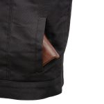 Milwaukee Leather MDM3007 Men’s ‘Brute’ Concealed Snap Black Denim Club Style Vest w/ USA Flag Liner - Image 8