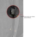 Milwaukee Leather MDM3008 Men’s ‘Brute’ Black Perforated Leather and Denim Club Style Vest w/ Hidden Dual Closure - Image 4
