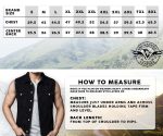 Milwaukee Leather MDM3010 Men’s Black Denim Club Style Biker Vest with Leather Trim and Hidden Zipper - Image 3