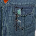 Milwaukee Leather MDM3012 Men’s ‘Brute’ Concealed Snap Blue Denim V-Neck Club Style Vest w/ Hidden Zipper - Image 6