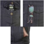 Milwaukee Leather MDM3015 Men’s ‘Rustic’ Black Denim Motorcycle Riding Vest with Hoodie - Image 7