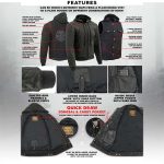 Milwaukee Leather MDM3020 Men’s Black Denim ‘5-in-1’ Club Style Vest with Removable Hoodie - Image 2