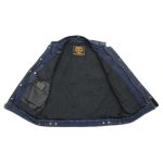 Milwaukee Leather MDM3020 Men’s Blue Denim ‘5-in-1’ Club Style Vest with Removable Hoodie - Image 8