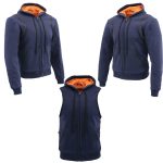 Milwaukee Leather MDM3020 Men’s Blue Denim ‘5-in-1’ Club Style Vest with Removable Hoodie - Image 6