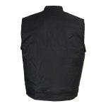 Milwaukee Leather MDM3025 Men’s Black Waxy Coated Denim Club Style Motorcycle Rider Vest w/ Shirt Collar w/ Shirt Collar - Image 7