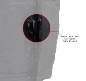 Milwaukee Leather MDM3025 Men’s Black Waxy Coated Denim Club Style Motorcycle Rider Vest w/ Shirt Collar w/ Shirt Collar - Image 6
