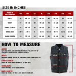 Milwaukee Leather Men’s Outrider Blue Denim Motorcycle Rider Vest with Shirt Collar – MDM3080 - Image 3