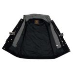Milwaukee Leather Men’s Rustic Black Denim Motorcycle Riding Vest with Removable Hoodie – MDM3082 - Image 6