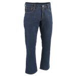Milwaukee Leather MDM5007 Men’s Blue 5 Pocket Tear Resistant Motorcycle Denim Jeans Infused w/ Aramid Fibers
