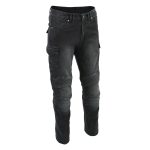 Milwaukee Leather MDM5010 Men’s Millennium Black Knee Flex CE Armored Motorcycle Denim Jeans Reinforced w/ Aramid Fibers