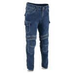 Milwaukee Leather MDM5013 Men’s Millennium Blue Knee Flex CE Armored Motorcycle Denim Jeans Reinforced w/ Aramid Fibers