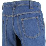 Milwaukee Leather MDM5015 Men’s Classic Fit Blue Denim Motorcycle Rider Racing Pants w/ CE Armor on Knees - Image 7