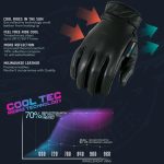 Milwaukee Leather MG7502 Men’s Black Leather Gel Palm Motorcycle Gloves w/ i-Touch and Cool-Tec Technology - Image 2