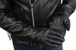 Milwaukee Leather MG7510 Men’s Black Leather Gel Padded Palm Short Wrist Motorcycle Hand Gloves W/ ‘Full Panel Cover’ - Image 8