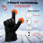Milwaukee Leather MG7513SET Men’s Heated Winter Gloves for Motorcycle Ski Hunting/Harness Wire and i-Touch - Image 9