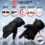Milwaukee Leather MG7513SET Men’s Heated Winter Gloves for Motorcycle Ski Hunting/Harness Wire and i-Touch - Image 2