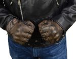 Milwaukee Leather MG7514 Men’s Brown Leather with Gel Palm Motorcycle Gloves W/ Protective Knuckle - Image 11