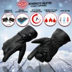 Milwaukee Leather MG7519SET Men’s Black Leather Heated Winter Gloves for Motorcycle Ski Hiking & i-Touch - Image 2