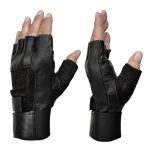 Milwaukee Leather MG7562 Men’s Black Leather and Spandex Gel Padded Palm Fingerless Motorcycle Hand Gloves W/ Mesh Material - Image 5