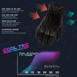 Milwaukee Leather MG7596 Men’s Black Leather Motorcycle Rider Unlined Gloves w/ Cool-Tec Leather Treatement - Image 10