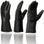 Milwaukee Leather MG7701 Women’s Deer Skin Leather Insulated Gauntlet Gloves w/ i-Touch/Wiper Blade/Reflective Piping - Image 5