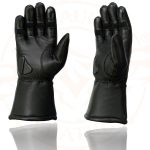 Milwaukee Leather MG7701 Women’s Deer Skin Leather Insulated Gauntlet Gloves w/ i-Touch/Wiper Blade/Reflective Piping - Image 6