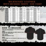 Milwaukee Leather MDM11669 Men’s Black Button-Up Heavy-Duty Work Shirt – Classic Mechanic Shirt w/ Pockets - Image 3