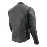 Milwaukee Leather ML1010 Men’s Side Lace Vented Black Leather Scooter Jacket - Image 15