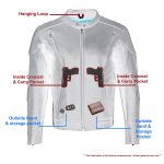 Milwaukee Leather ML1010 Men’s Side Lace Vented Black Leather Scooter Jacket - Image 3