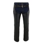 Milwaukee Leather Chaps for Men’s Black Premium Leather Motorcycle Chaps w/ Snap Out Thermal Liner-Slash Pocket-ML1103 - Image 7