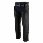 Milwaukee Leather Chaps for Men’s Black Premium Leather Motorcycle Chaps w/ Snap Out Thermal Liner-Slash Pocket-ML1103 - Image 6