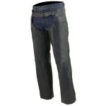 Milwaukee Leather Chaps for Men’s Black Thin Braided Premium Leather Jean Style Pocket Motorcycle Chaps-ML1125 - Image 5