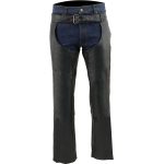Milwaukee Leather Chaps for Men’s Black Vented Premium Leather Motorcycle Chaps w/ Side Pocket-Stretch Thigh-ML1129 - Image 5
