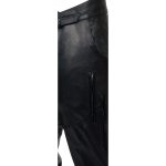 Milwaukee Leather Chaps for Men’s Black Vented Premium Leather Motorcycle Chaps w/ Side Pocket-Stretch Thigh-ML1129 - Image 4