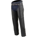 Milwaukee Leather Chaps for Men’s Black Thick Braided Premium Leather Motorcycle Chaps w/ Front Coin Pocket-ML1135 - Image 4
