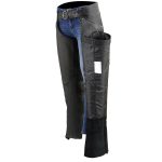 Milwaukee Leather Women’s Classic Black Premium Leather Motorcycle Chaps w/ Pink Wing Embroidery-ML1179 - Image 7