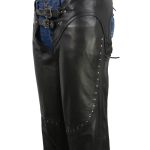 Milwaukee Leather Chaps for Women Black Low-Rise Waist- Front Double Buckle Rivet Detailing Motorcycle Chap- ML1186 - Image 5