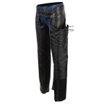 Milwaukee Leather Chaps for Women Black Low-Rise Waist- Front Double Buckle Rivet Detailing Motorcycle Chap- ML1186 - Image 13