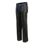 Milwaukee Leather Chaps for Women Black Low-Rise Waist- Front Double Buckle Rivet Detailing Motorcycle Chap- ML1186 - Image 17