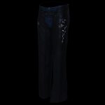 Milwaukee Leather Chaps for Women Black Low-Rise Waist- Double Buckle Reflective Embroidery Motorcycle Chap- ML1187 - Image 4