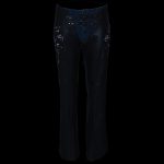 Milwaukee Leather Chaps for Women Black Low-Rise Waist- Double Buckle Reflective Embroidery Motorcycle Chap- ML1187 - Image 5