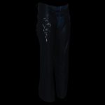 Milwaukee Leather Chaps for Women Black Low-Rise Waist- Double Buckle Reflective Embroidery Motorcycle Chap- ML1187 - Image 6