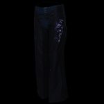 Milwaukee Leather Chaps for Women Black and Purple Low-Rise Waist- Double Buckle Reflective Embroidery Motorcycle Chap- ML1187 - Image 5