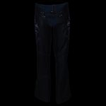Milwaukee Leather Chaps for Women Black and Purple Low-Rise Waist- Double Buckle Reflective Embroidery Motorcycle Chap- ML1187 - Image 6