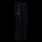 Milwaukee Leather Chaps for Women Black and Purple Low-Rise Waist- Double Buckle Reflective Embroidery Motorcycle Chap- ML1187 - Image 7