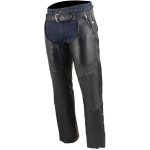 Milwaukee Leather Men’s Black Premium Leather Snap Out Thermal Lined Motorcycle Rider Chaps- ML1191 - Image 6