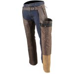 Milwaukee Leather Men’s Retro Brown Premium Leather Motorcycle Rider Chaps w/ Snap Out Thermal Liner/ 4-Pockets-ML1191RT - Image 5