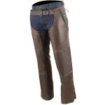 Milwaukee Leather Men’s Retro Brown Premium Leather Motorcycle Rider Chaps w/ Snap Out Thermal Liner/ 4-Pockets-ML1191RT - Image 6