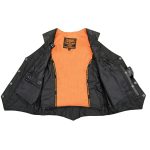Milwaukee Leather ML1253 Women’s Black Premium Leather Motorcycle Rider Vest w/ Snap Button Closure - Image 5