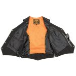 Milwaukee Leather ML1254 Women’s Black Premium Leather Side Lace Motorcycle Rider Vest w/ Milwaukee Leather Logo Snaps Closure - Image 10